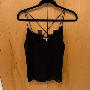 Naked Zebra Black Strappy Cami Top